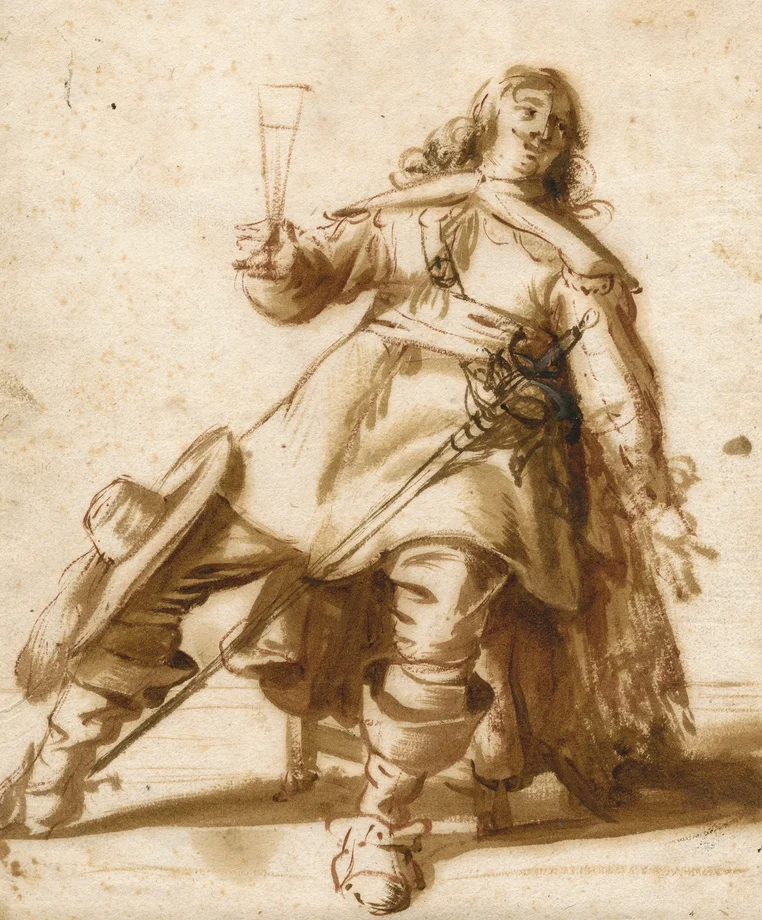 Anthonie Palamedesz.'s Officer Raising a Glass, c. 1640